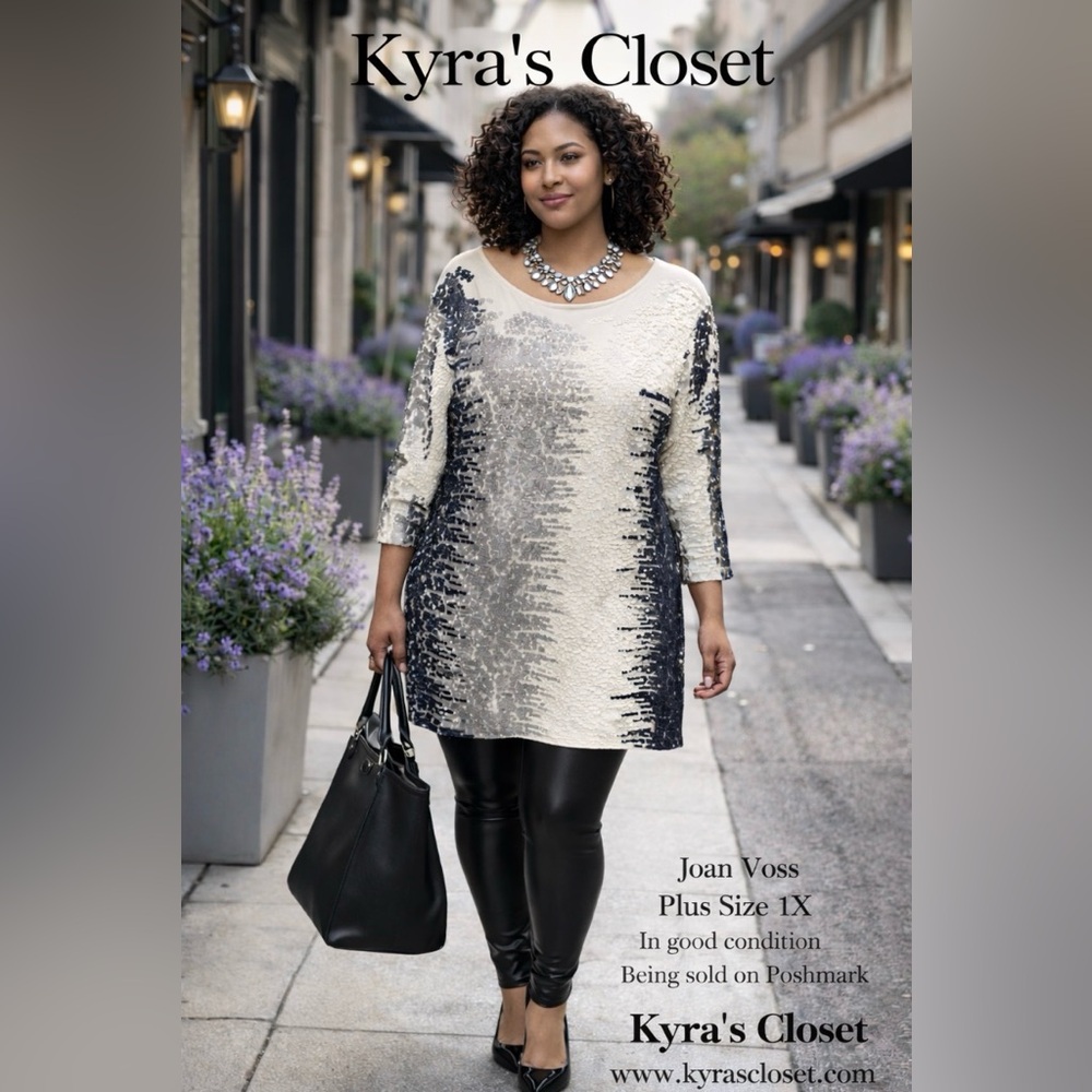 ✨ Joan Vass Contemporary Sequin Top / Dress – Size 1X ✨
From Kyra’s Closet
